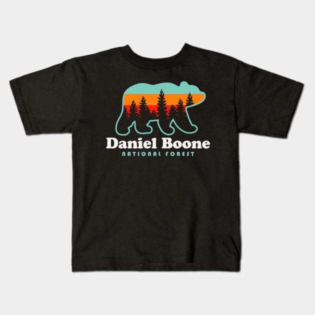 Daniel Boone National Forest Red River Gorge Natural Bridge Kentucky Kids T-Shirt by PodDesignShop